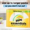 imageBounty Essentials Full Sheet Paper Towels 24 Large Rolls  30 Regular Rolls 12 Count Pack of 2White