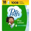 imagePuffs Plus Lotion Facial Tissues 10 Cubes 56 Tissues Per Box56 Count Pack of 18