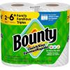 image:imageBounty Paper Towels Quick Size White 2 Family Triple Rolls  6 Regular Rolls