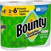 image:imageBounty Paper Towels Quick Size White 6 Family Triple Rolls  20 Regular Rolls2 Rolls 141 Sheets