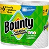image:imageBounty Paper Towels Quick Size White 6 Family Triple Rolls  20 Regular Rolls6 Rolls 141 Sheets