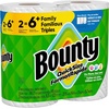image:imageBounty Paper Towels Quick Size White 6 Family Triple Rolls  20 Regular Rolls6 Rolls 141 Sheets