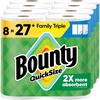 image:imageBounty Paper Towels Quick Size White 6 Family Triple Rolls  20 Regular Rolls8 Rolls 141 Sheets