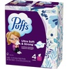 image:imagePuffs Facial Tissues Ultra Soft 4 Mega Cube Boxes 72 Facial Tissues per Box Allergies and Colds Packaging May Vary72 Count Pack of 4