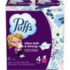 image:imagePuffs Facial Tissues Ultra Soft 4 Mega Cube Boxes 72 Facial Tissues per Box Allergies and Colds Packaging May Vary72 Count Pack of 4