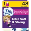 image:imagePuffs Facial Tissues Ultra Soft 4 Mega Cube Boxes 72 Facial Tissues per Box Allergies and Colds Packaging May Vary48 Count Pack of 1