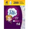 image:imagePuffs Facial Tissues Ultra Soft 4 Mega Cube Boxes 72 Facial Tissues per Box Allergies and Colds Packaging May Vary72 Count Pack of 24