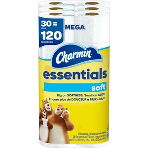 image:imageCharmin Essentials Soft Toilet Paper 9 Mega Rolls  36 Regular Rolls330 sheet Pack of 30