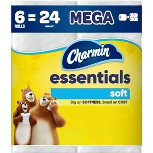 image:imageCharmin Essentials Soft Toilet Paper 9 Mega Rolls  36 Regular Rolls6 Rolls 330 Sheets