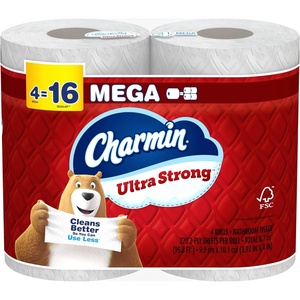 image:imageCharmin Toilet Paper Ultra Strong 12 Mega Rolls  48 Regular Rolls 2ply Bath Tissue4 CT