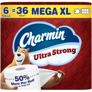 image:imageCharmin Toilet Paper Ultra Strong 12 Mega Rolls  48 Regular Rolls 2ply Bath Tissue6 Rolls 330 Sheets