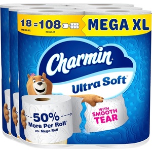 image:imageCharmin Ultra Soft Toilet Paper 12 Mega Rolls  24 Regular Rolls 2ply Bath Tissue18 Rolls 312 Sheets