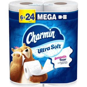 image:imageCharmin Ultra Soft Toilet Paper 12 Mega Rolls  24 Regular Rolls 2ply Bath Tissue224 sheet Pack of 6