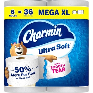 image:imageCharmin Ultra Soft Toilet Paper 12 Mega Rolls  24 Regular Rolls 2ply Bath Tissue6 Rolls 312 Sheets