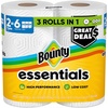 image:imageBounty Essentials SelectASize Paper Towels 6 Double Rolls White 108 Sheets Per Roll2 Rolls  162 Sheets