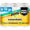 image:imageBounty Essentials SelectASize Paper Towels 6 Double Rolls White 108 Sheets Per Roll6 Rolls 108 Sheets